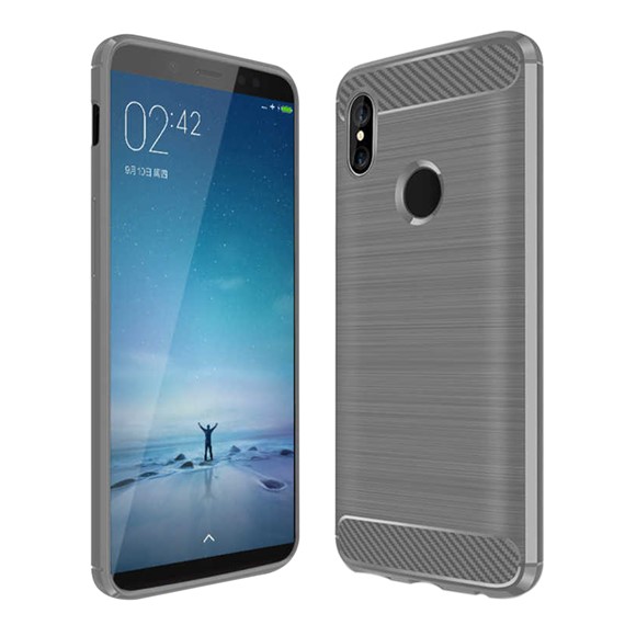 Microsonic Xiaomi Mi Max 3 Kılıf Room Silikon Gri 1