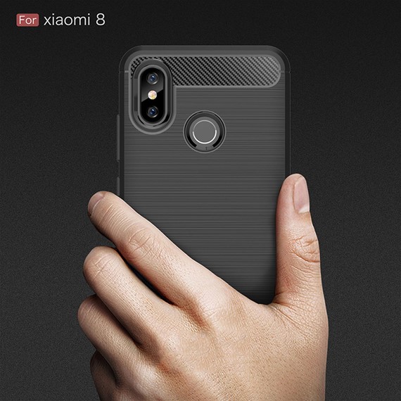 Microsonic Xiaomi Mi 8 Kılıf Room Silikon Lacivert 5