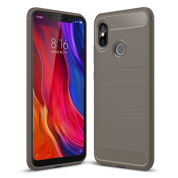 Microsonic Xiaomi Mi 8 Kılıf Room Silikon Gri 1