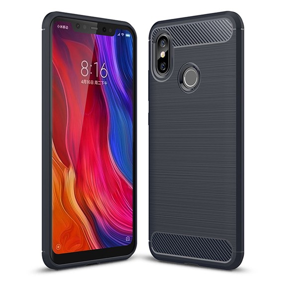 Microsonic Xiaomi Mi 8 Kılıf Room Silikon Lacivert 1