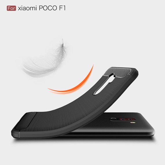 Microsonic Xiaomi Pocophone F1 Kılıf Room Silikon Gri 5