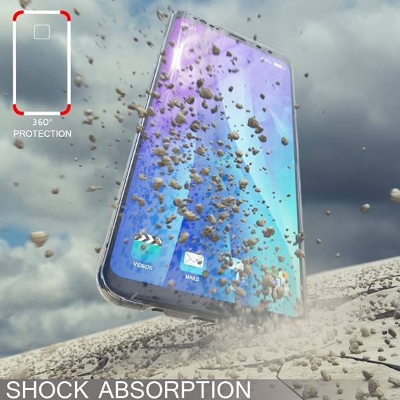 Microsonic Samsung Galaxy S9 Kılıf 6 tarafı tam full koruma 360 Clear Soft Şeffaf 4