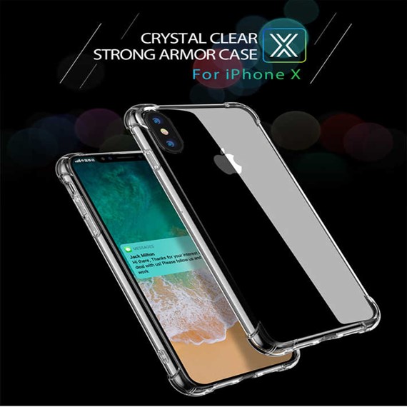 Microsonic Shock-Absorbing Kılıf Apple iPhone XS 5 8 Şeffaf 5