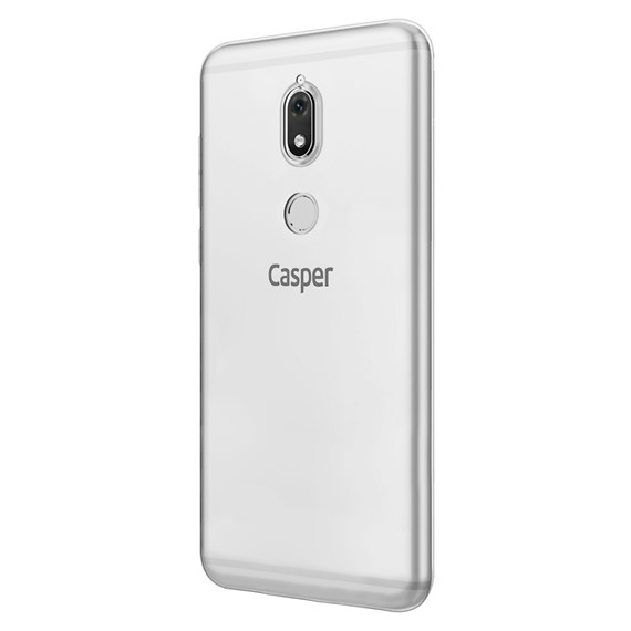 Microsonic Casper Via A2 Kılıf Transparent Soft Beyaz 2