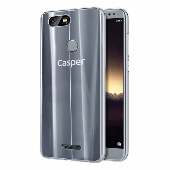 Microsonic Casper Via M4 Kılıf Transparent Soft Beyaz 1