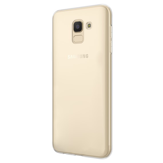 Microsonic Samsung Galaxy J6 Kılıf Transparent Soft Beyaz 2