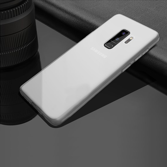 Microsonic Samsung Galaxy S9 Plus Kılıf Transparent Soft Beyaz 2