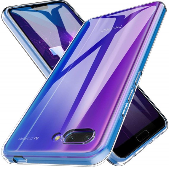 Microsonic Huawei Honor 10 Kılıf Transparent Soft Beyaz 3