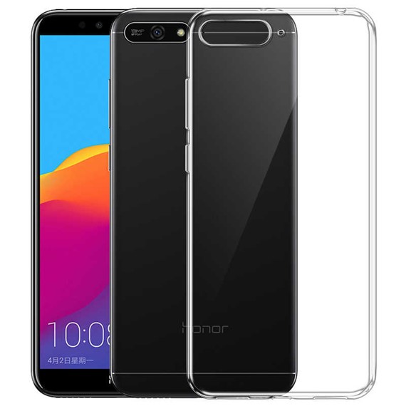 Microsonic Huawei Y6 2018 Kılıf Transparent Soft Beyaz 2