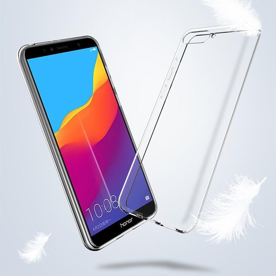 Microsonic Huawei Y6 2018 Kılıf Transparent Soft Beyaz 3