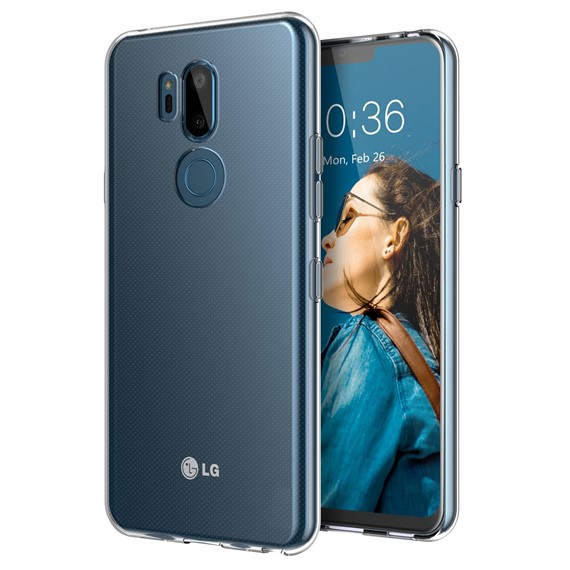 Microsonic LG G7 Kılıf Transparent Soft Beyaz 1