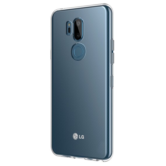 Microsonic LG G7 Kılıf Transparent Soft Beyaz 2