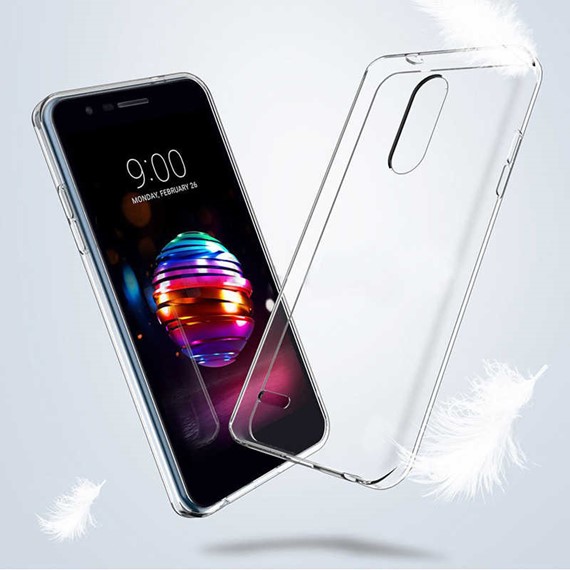 Microsonic LG K11 Kılıf Transparent Soft Beyaz 4