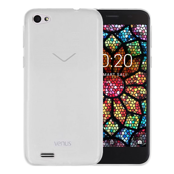 Microsonic Vestel Venüs E2 Plus Kılıf Transparent Soft Beyaz 1