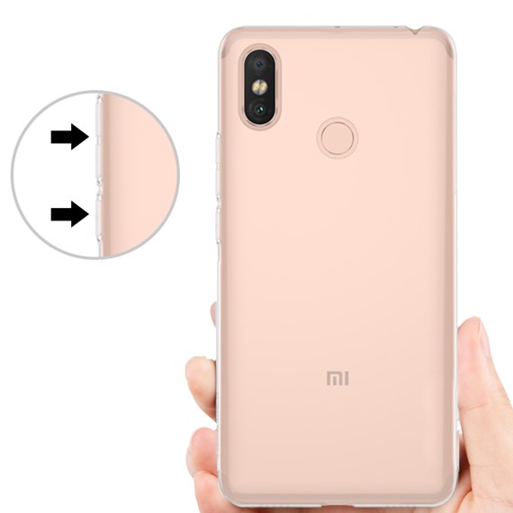 Microsonic Xiaomi Mi Max 3 Kılıf Transparent Soft Beyaz 4