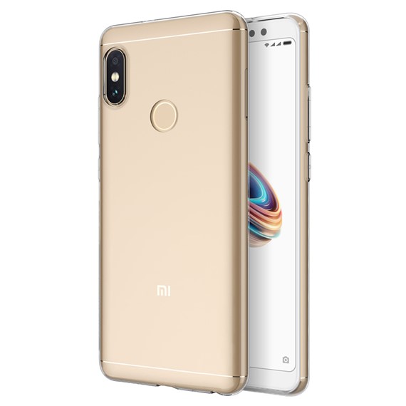 Microsonic Xiaomi Redmi Note 5 Pro Kılıf Transparent Soft Beyaz 1