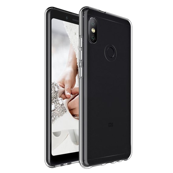 Microsonic Xiaomi Redmi S2 Kılıf Transparent Soft Beyaz 1