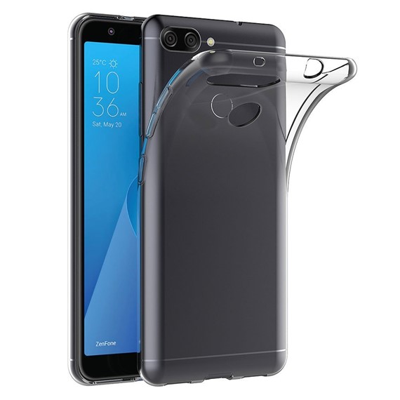 Microsonic Asus Zenfone Max Plus M1 5 7 ZB570TL Kılıf Transparent Soft Beyaz 3