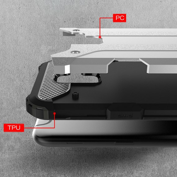 Microsonic Samsung Galaxy A6 2018 Kılıf Rugged Armor Mavi 3