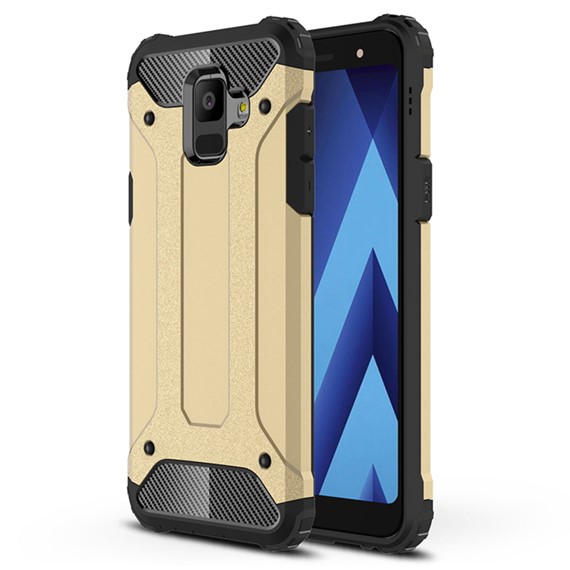 Microsonic Samsung Galaxy A6 2018 Kılıf Rugged Armor Gold 1