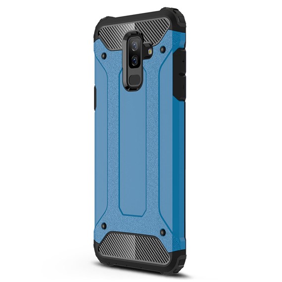 Microsonic Samsung Galaxy A6 Plus 2018 Kılıf Rugged Armor Mavi 2