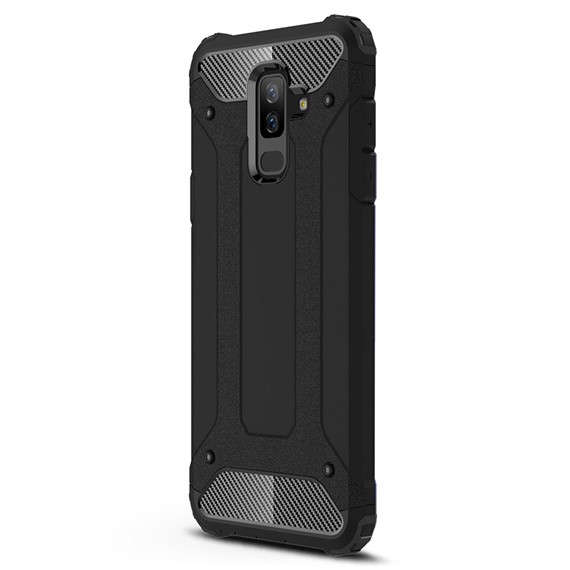 Microsonic Samsung Galaxy A6 Plus 2018 Kılıf Rugged Armor Siyah 2