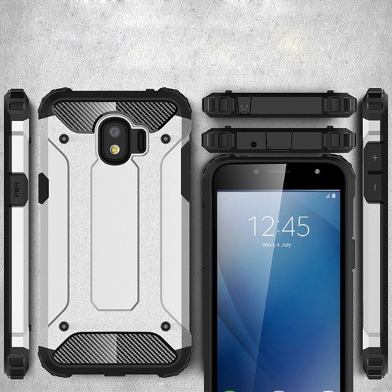 Microsonic Samsung Galaxy J4 Kılıf Rugged Armor Rose Gold 3