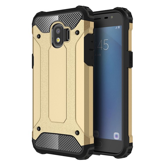 Microsonic Samsung Galaxy J4 Kılıf Rugged Armor Gold 1