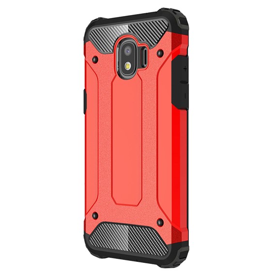 Microsonic Samsung Galaxy J4 Kılıf Rugged Armor Kırmızı 2