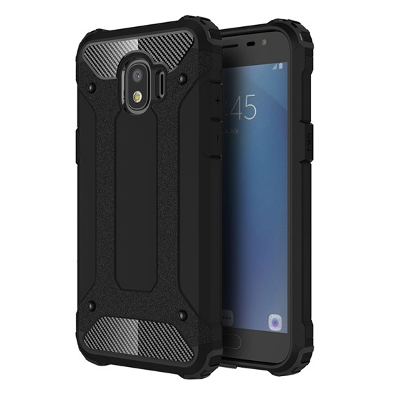 Microsonic Samsung Galaxy J4 Kılıf Rugged Armor Siyah 1