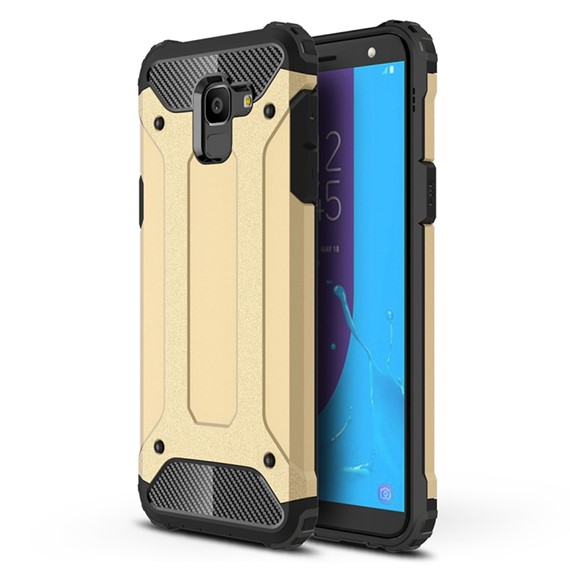 Microsonic Samsung Galaxy J6 Kılıf Rugged Armor Gold 1