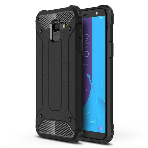 Microsonic Samsung Galaxy J6 Kılıf Rugged Armor Siyah 1