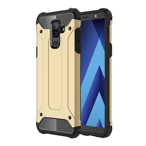 Microsonic Samsung Galaxy J8 Kılıf Rugged Armor Gold 1