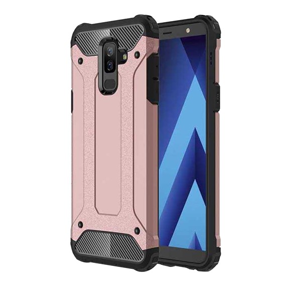 Microsonic Samsung Galaxy J8 Kılıf Rugged Armor Rose Gold 1