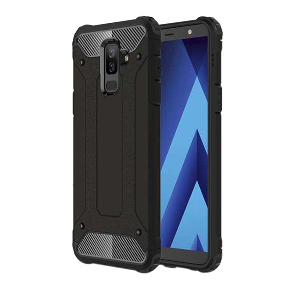 Microsonic Samsung Galaxy J8 Kılıf Rugged Armor Siyah 1