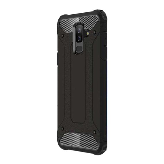 Microsonic Samsung Galaxy J8 Kılıf Rugged Armor Siyah 2