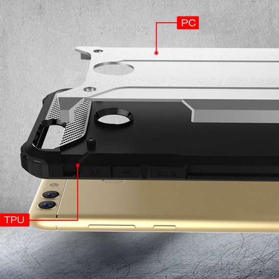 Microsonic Huawei P Smart Kılıf Rugged Armor Rose Gold 5
