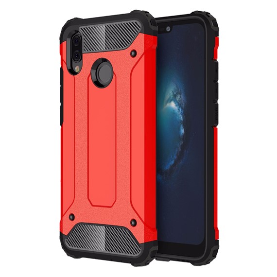 Microsonic Huawei P20 Lite Kılıf Rugged Armor Kırmızı 1