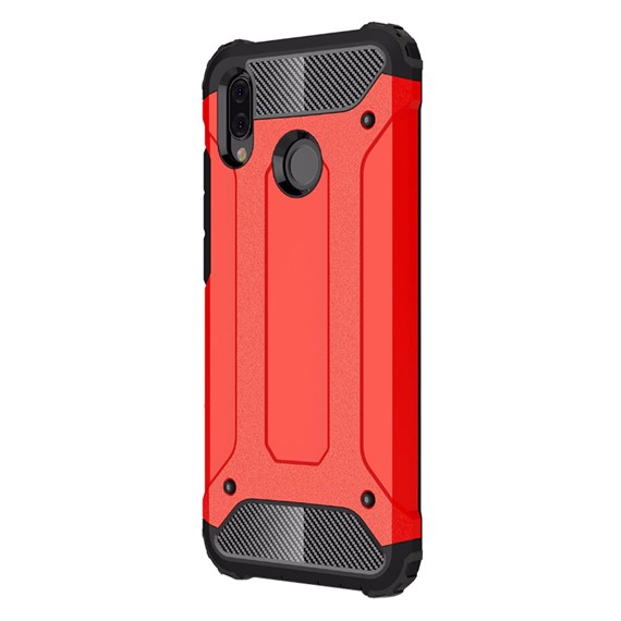 Microsonic Huawei P20 Lite Kılıf Rugged Armor Kırmızı 2