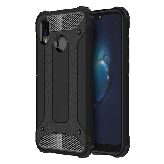 Microsonic Huawei P20 Lite Kılıf Rugged Armor Siyah 1