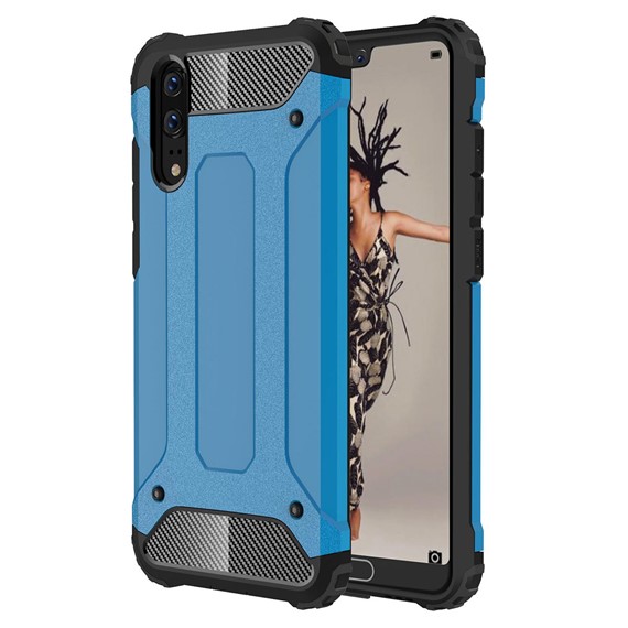 Microsonic Huawei P20 Kılıf Rugged Armor Mavi 1