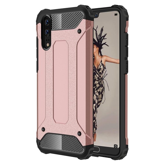 Microsonic Huawei P20 Kılıf Rugged Armor Rose Gold 1