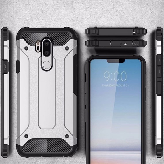 Microsonic LG G7 Kılıf Rugged Armor Siyah 5