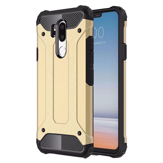 Microsonic LG G7 Kılıf Rugged Armor Gold 1