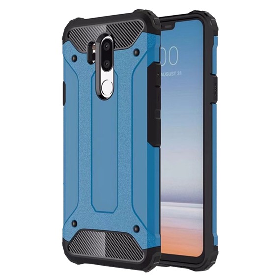 Microsonic LG G7 Kılıf Rugged Armor Mavi 1