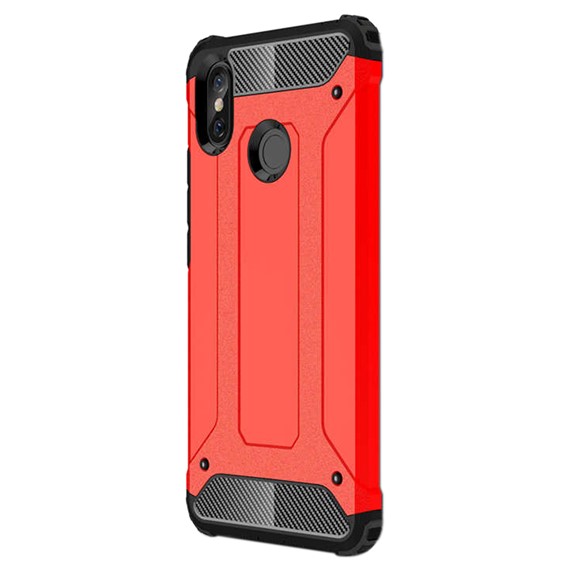 Microsonic Xiaomi Mi Max 3 Kılıf Rugged Armor Kırmızı 2