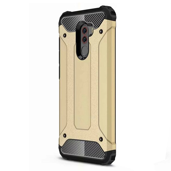 Microsonic Xiaomi Pocophone F1 Kılıf Rugged Armor Gold 2