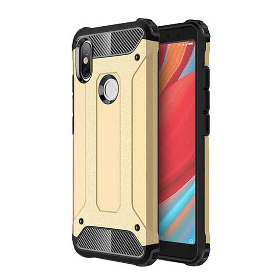 Microsonic Xiaomi Redmi S2 Kılıf Rugged Armor Gold 1