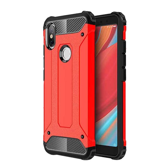 Microsonic Xiaomi Redmi S2 Kılıf Rugged Armor Kırmızı 1