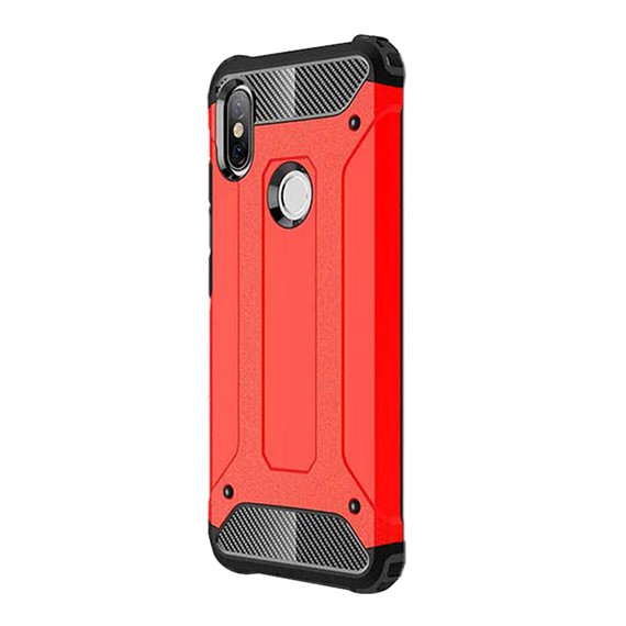 Microsonic Xiaomi Redmi S2 Kılıf Rugged Armor Kırmızı 2